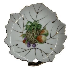 Royal Worcester Evesham Small Fluted Bowl Dish England 1961 Fruit Pineapple MCM